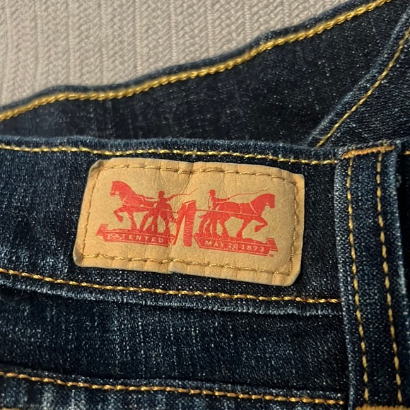 Levi’s superlow 524 dark rinse/wash jeans size 17 bootcut baggy relaxed casual - Picture 3 of 14